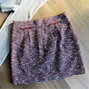 Ann Taylor LOFT bouclé mini skirt